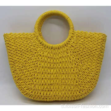 Fashion Women Leisure Beach Bag Straw Woven Bag